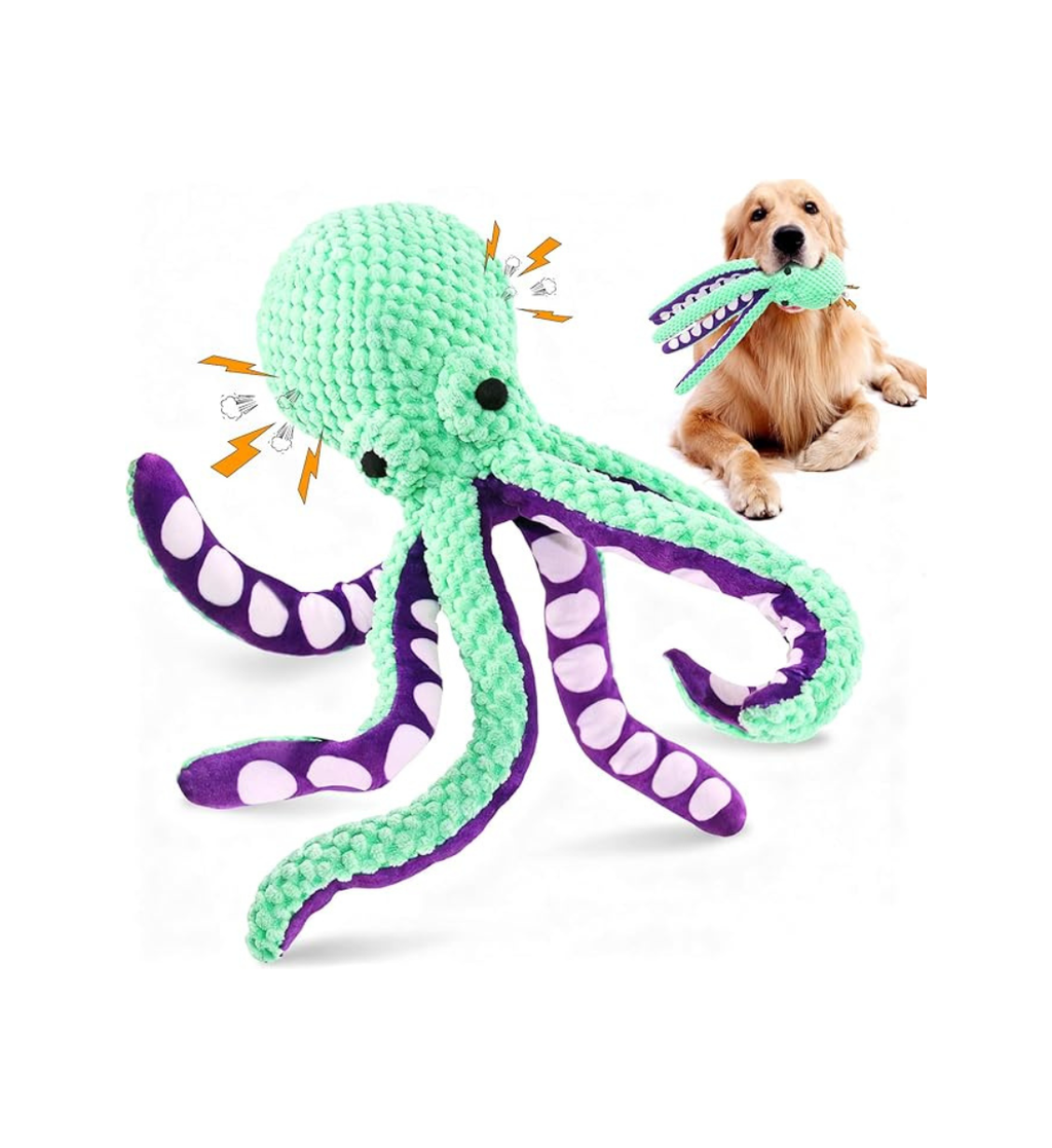 octopus dog toy